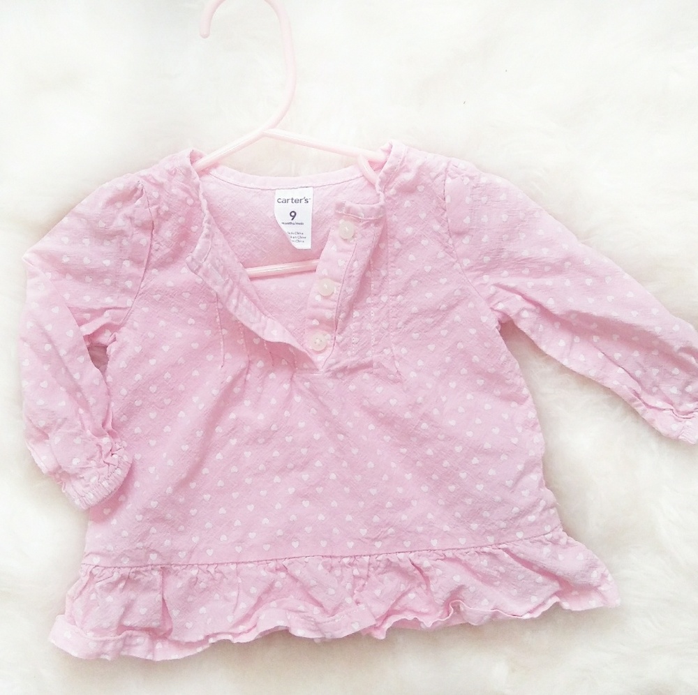 Baby girl shirt like new 9 months